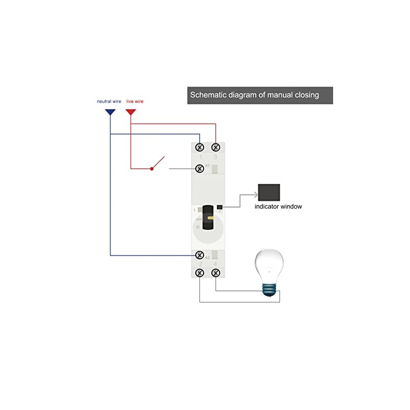 AC Contactor, 2P 25A 24V/60Hz DIN Rail Household AC Contactor