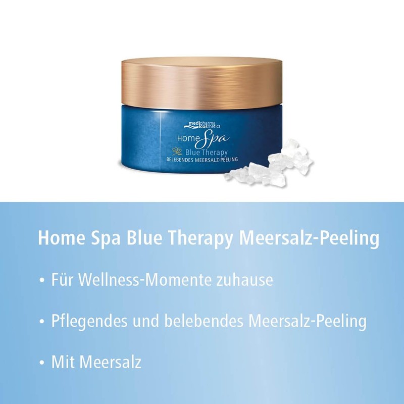 Home Spa Blue Therapy Sea Salt Scrub 250g