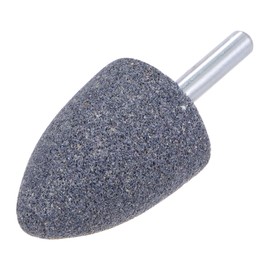 sourcing map Abrasive Mounted Stone 1/4" Shank 1.18" Dia Conical Corundum Grinding and Polishing Head for Engraving Rotary Tool