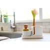 Full Circle Stash, Ceramic Kitchen Sink Caddy, Stylish Modular Sponge