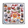 Christmas Countdown Calendar 24 Days Hanging Wooden Pendants for Christmas