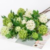 DILATATA Faux Hydrangea Flowers 31" Cream Artificial Hydrangea Spray with