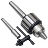 1/2" Drill Chuck with #1 (JT33-MT1) and #2 (JT33-MT2) Morse