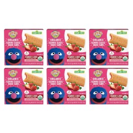 Earth's Best Organic Strawberry Snack Bars, 7 Ct (6-Pack), for Toddlers