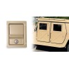 AM General Single Locking Door Handle, 1pc, Tan, fits Military
