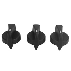 3 Pcs AC Heat Control Knob 121 0001 000 Heater Fan Speed Mode Climate Control Knob Replacement for Peterbilt 330 335 357 367 Black