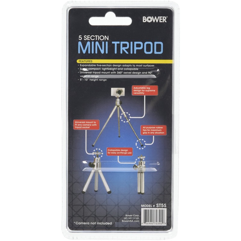 Relaunch Aggregator 5-Section Silver Mini Tripod