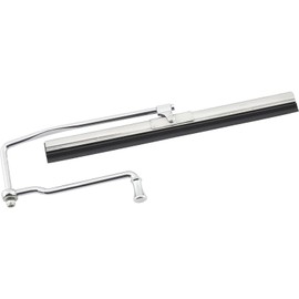 Speedway Motors Hand Crank Manual Windshield Wiper Chrome Plated Heavy Duty Steel with Handle and 9.5 Inch Stainless Steel Blade Universal Fit