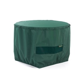 Covermates Round Firepit Cover - Light Weight Material, Weather Resistant, Elastic Hem, Fire Pit Covers, Round 30DIAMETER x 25H, Green