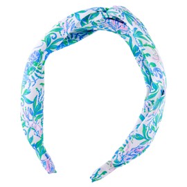 Lilly Pulitzer Top Knot Headband for Women, Colorful Knotted Headband, Cute Hair Accessories for Women & Girls, Just a Pinch