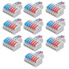 2-in-6-Out Lever Wire Connectors 10-Pack KV426 Push-in Terminal Blocks Compact
