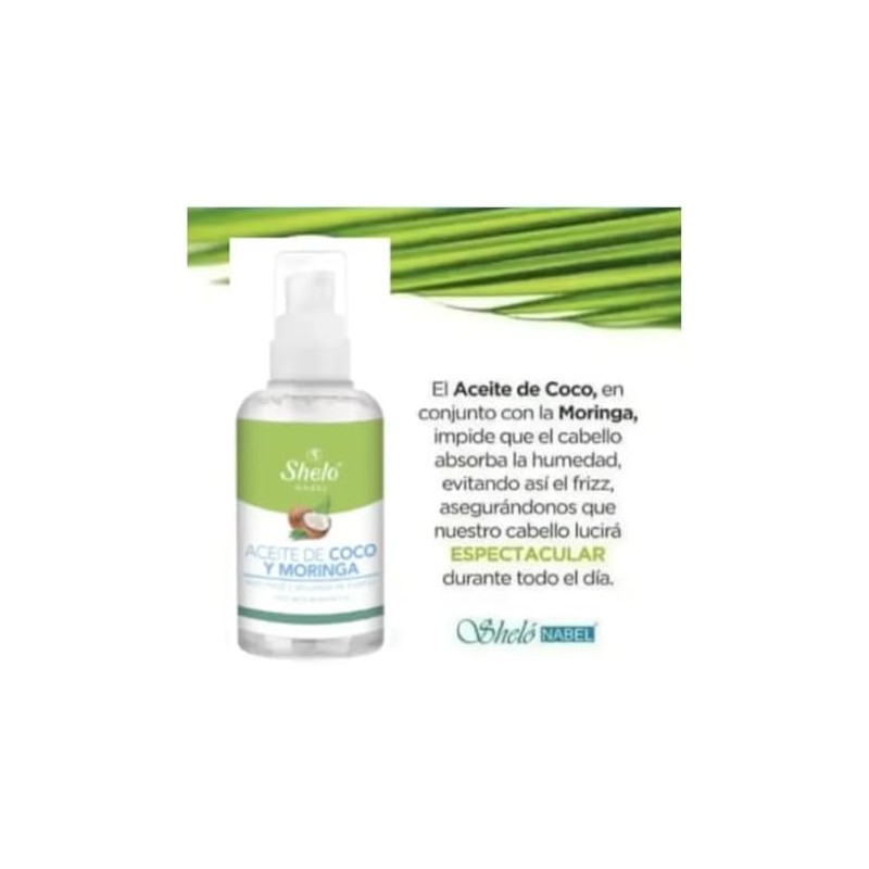 Pack 2 Pz Aceite Coco y Moringa Anti-Frizz S614-2