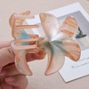 Sttiafay Flower Hair Clips for Women Thick Hair Large Orange