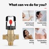 G1 / 2“（DN15） Thermostatic Mixing Valve,Hot Cold Water Brass Adjustable