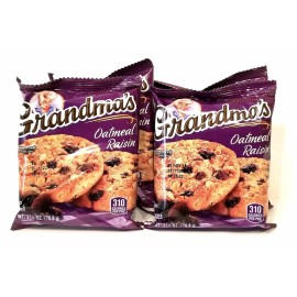 Grandma's Cookies Oatmeal Raisin Flavored 4 Packs 2 per pack