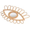 Rattan Eye Wall Mirror Hand Woven Innovative Art Dressing Makeup