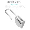 ZHEGE Padlock, Combination Lock, 4 Digits, Japanese Instruction Manual, Waterproof,