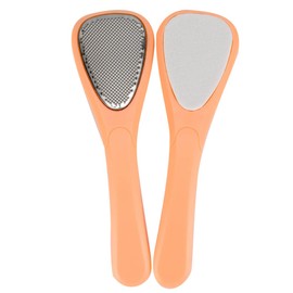 Beavorty 2pcs Stainless Steel Foot File Comfortable Grip Foot Grinding Tool for Women Professional Home Use Callus Remover for Smooth Skin