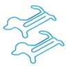 100pcs Dog Shaped Paper Clips Slip Resistance Exquisite Cute Paper