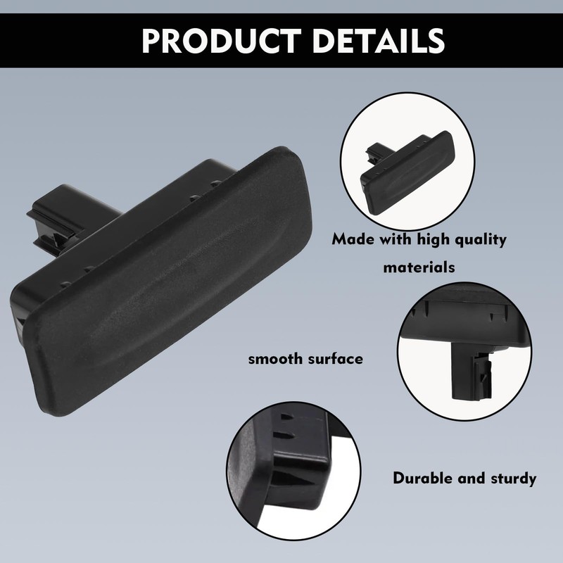 Tailgate Boot Release Button, Trunk Lid Lock Handle Button, Rear