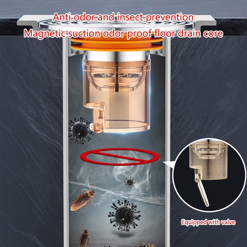 Anti-Odor Floor Drain Effective Bathroom Drain Deodorizer Floor Drain Strainer