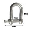 10mm Galvanised Dee Shackle Pack of 6 Chandlery DK03