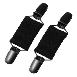 2pcs Dress Cinch Clips Sweater Clips Shawl Cardigan Collar Clips Scarf Clips Tightener Dress Back Cinch Clips for Women Black, Plastic Plastic Alloy Steel Fabric