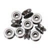 10pcs U624ZZ Mini U Ball Bearing Carbon Steel Pulley for