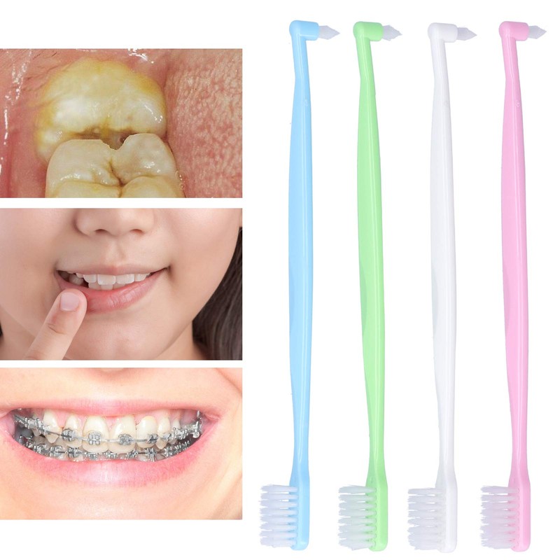 Cepillo de Dientes de Ortodoncia de 4 Piezas, Cepillo de