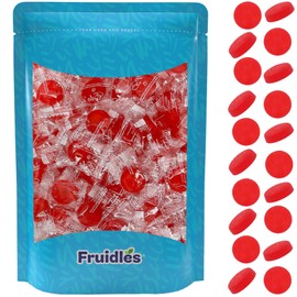 Sugar-Free Premium Hard Candy Suckers, Mini Fruit Button Candies, Kosher Certified Parve, Uses Sorbitol, Low-Sodium, Individually Wrapped (80oz (5 Pound) 750 Pcs, Watermelon)