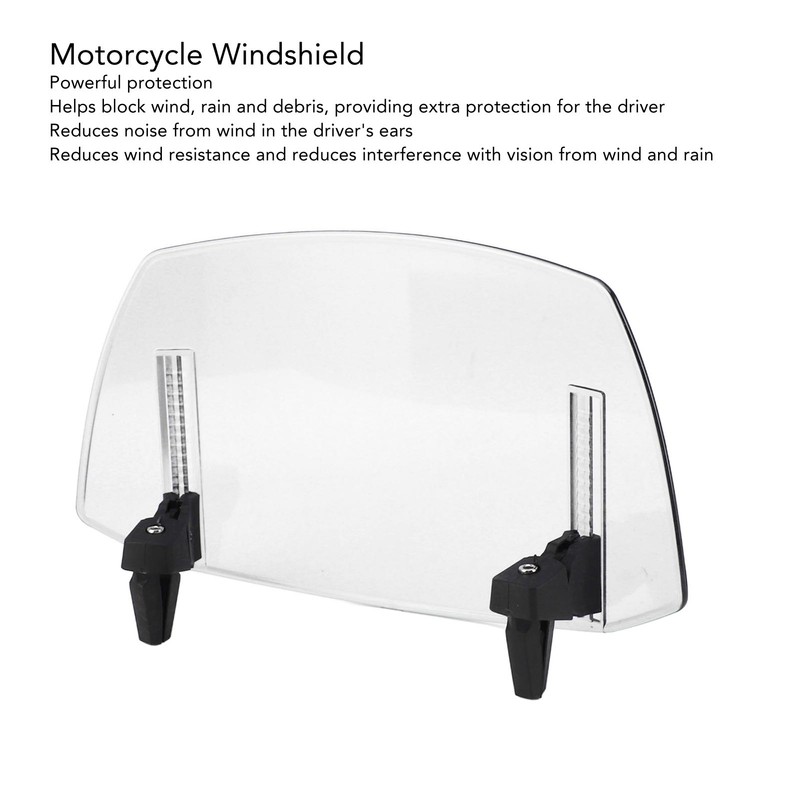 Motorcycle Adjustable Windscreen Universal Fit Wind Deflector for MT07 MT09
