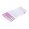 8pcs Crochet Hooks Curved Soft Handle Comfortable Portable Knitting Tool