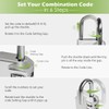 Combination-Lock 4 Digit Outdoors Waterproof Padlock Number Lock for School