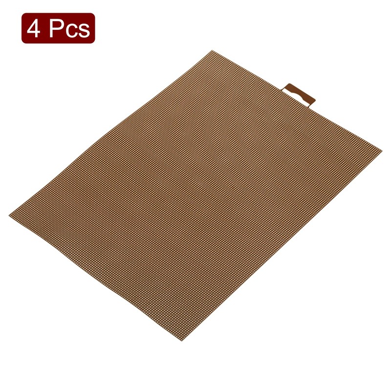 sourcing map 4Pcs Plastic Mesh Canvas Sheets 8.27"x11" 14 Count