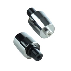 POSH 031989-00-10 Motorcycle Supplies Ultra Heavy Bar End Inner Only Kawasaki Genuine M17 Type Plated Bar End Cap