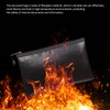 1 Piece of Black Fireproof Bag, Waterproof and Fireproof Document