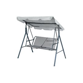 Replacement Swing Seat Cover Garden Swing Seat Cover Garden Furniture Swing Bench Cover (148 x 50 x 50 cm, Grey)