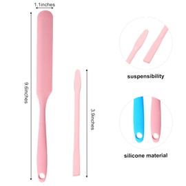 6PCS Non-Stick Wax Spatulas Set, Silicone Spatula Hair Removal Sticks Applicator Reusable Hard Wax Scraper,Eyebrow Wax Sticks For Home Salon Body Use (6PCS)