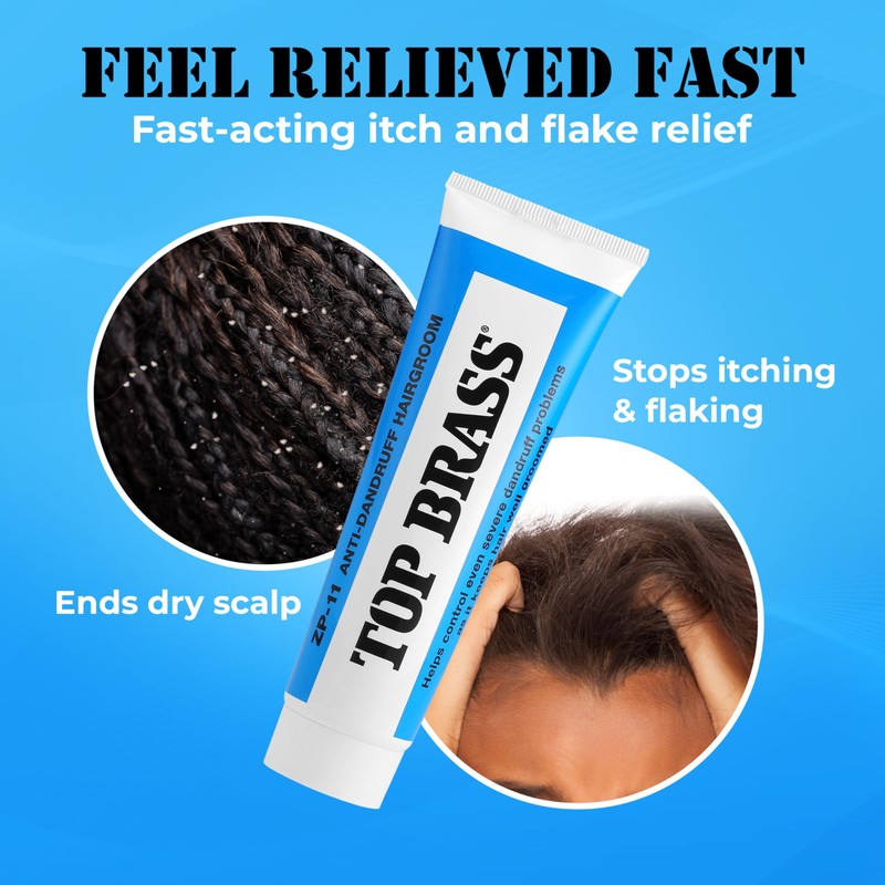 Top Brass Anti Dandruff Hair Cream for Men & Women
