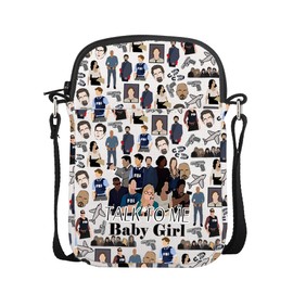 AKTAP Criminal TV Show Gifts Talk To Me Baby Girl Crossbody Bag Spencer Reid Merch for Criminal Fans Shoulder Purse (CB, Talk to me Mini CB-HT)