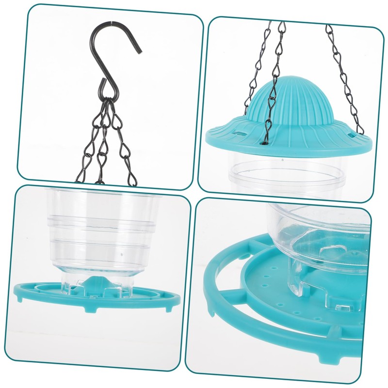 Sosoport Automatic Hummingbird Feeder Wild Bird Feeder Easy Refill Hanging