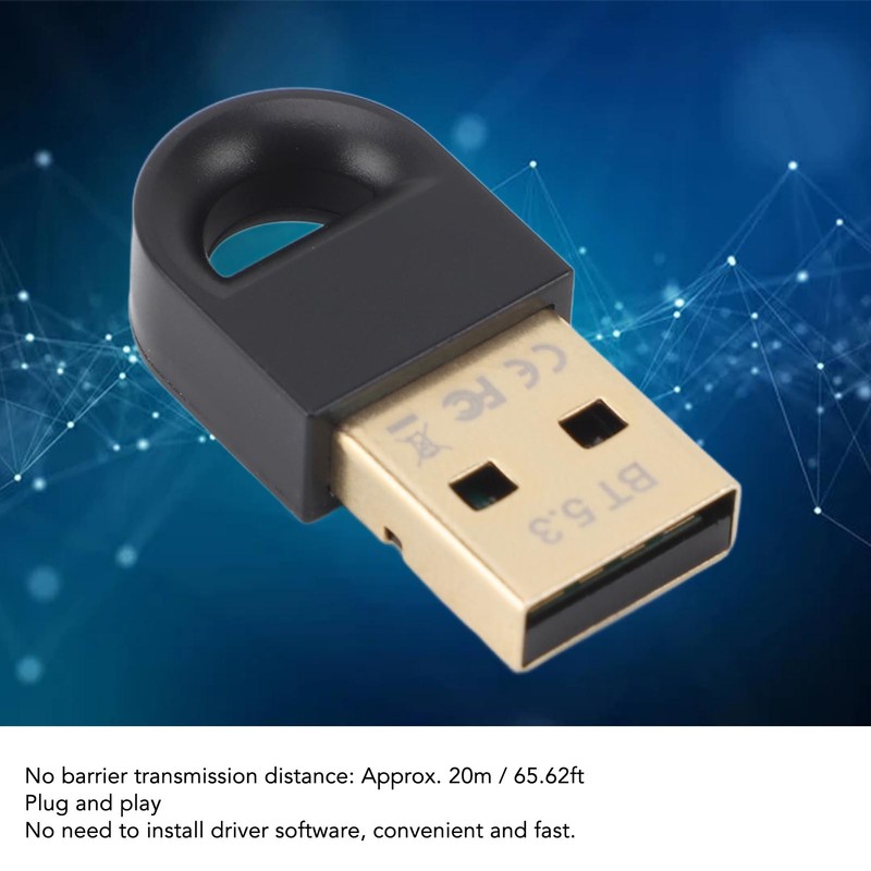 Bluetooth Adapter USB Bluetooth5.3 Dongle Receiver Wireless USB Computer Keyboard