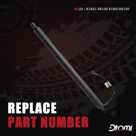 Dtomi Rear Tailgate Power Lift Support Liftgate, Trunk Lift Shock Strut Compatible With Hyundai Vehicle Palisade 2020 2021 2022 2023 2024 Replace# 81831-S8100 81831S8100 (Left)