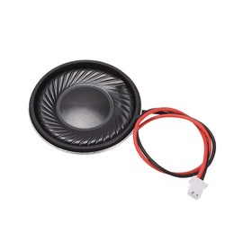 sourcing map 1W 8 Ohm DIY Magnetic Speaker 28mm Round Shape Replacement Loudspeaker with PH2.0/1.25mm-2P Terminal Line for Electronic