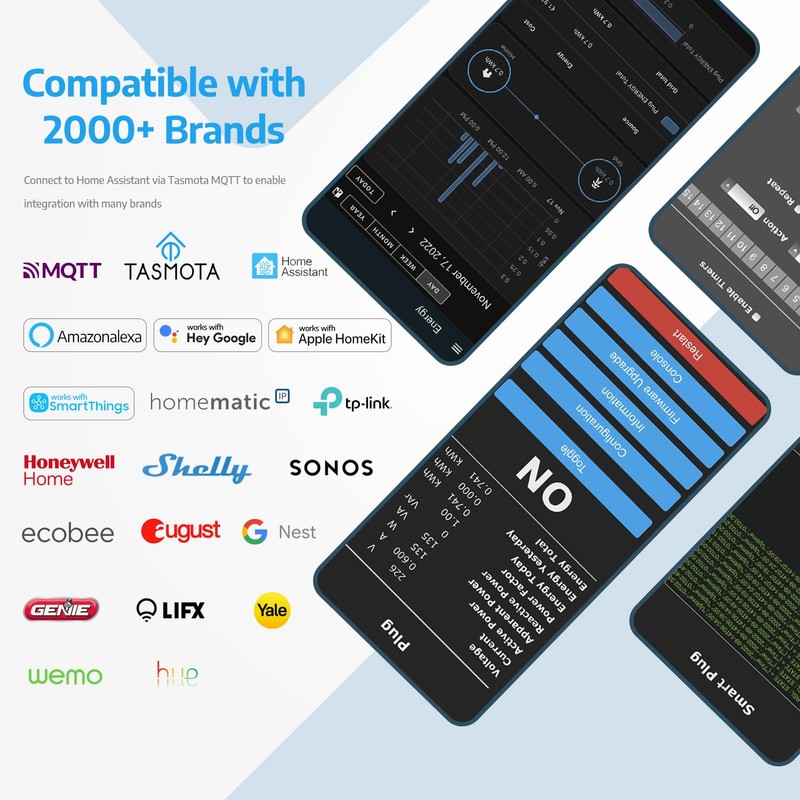 SMARTERCURRY Smart Tasmota Mini Socket | WiFi ESP32 Series Plug