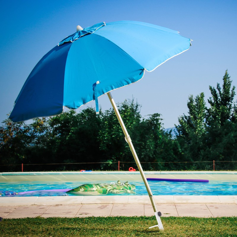 Relaxdays Lawn Spike with Handle for Parasol Pole Thickness 17-23mm