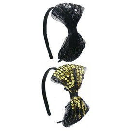 Dozen Pack Bling Bling Sequence Headbands U86175-0852GS-D