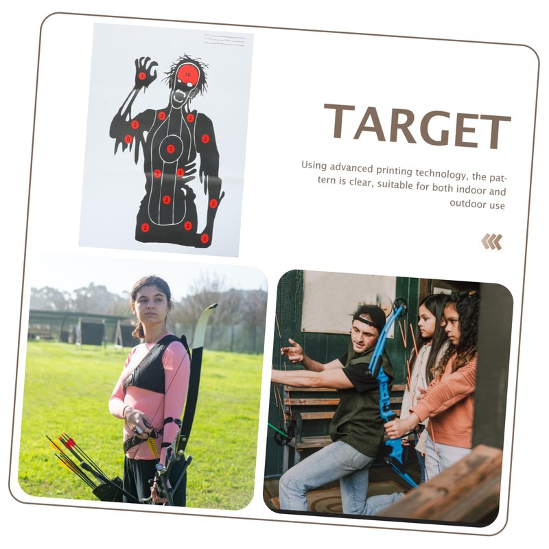 Sosoport 2 Sheets Game Target Paper Papers for Game Bowfishing