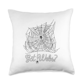 Spider Lover Arachnid Cobweb Terrarium Tarantula Throw Pillow