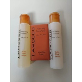 Tarocco LOT OF 3 PERSONAL CARE ITEMS BY TAROCCO, SHAMPOO, CONDITIONER, SOAP